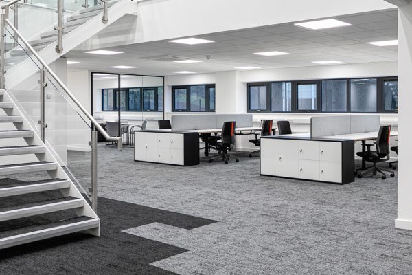 Open plan office area