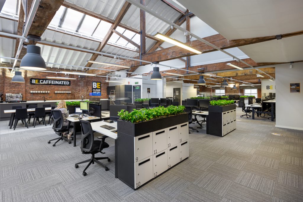 Spacious office space with great lighting