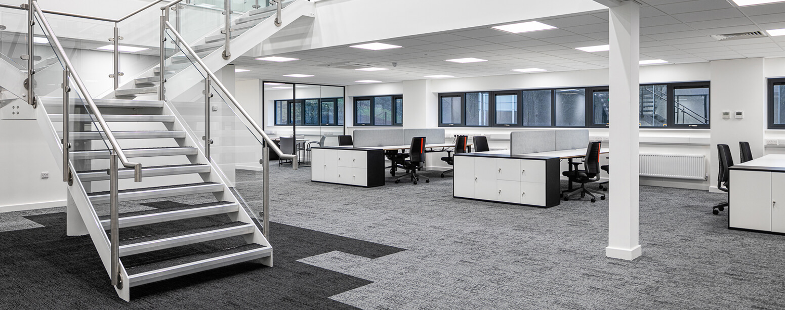 Open plan office area